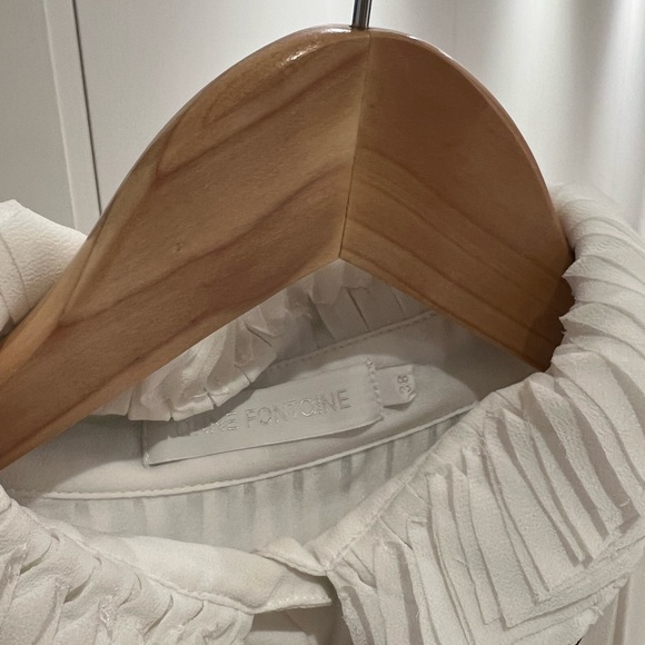 Anne fontaine flowly White blouse size 38 - Picture 3 of 4